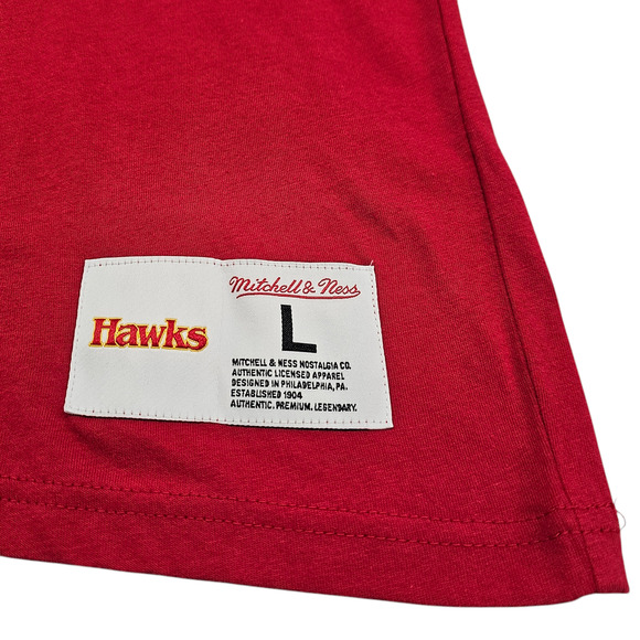 NWT Atlanta Hawks Shirt Mens Large Mitchell and Ness Basketball Short Sleeve Tee - Picture 5 of 14